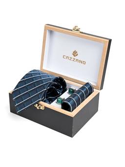 CAZZANO - Men Accessory Tie With Pocket Square & Cufflinks