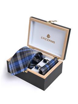 CAZZANO - Men Accessory Tie With Pocket Square & Cufflinks