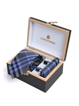 CAZZANO - Men Accessory Tie With Pocket Square & Cufflinks