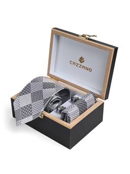 CAZZANO - Men Accessory Tie With Pocket Square & Cufflinks