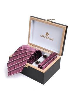 CAZZANO - Men Accessory Tie With Pocket Square & Cufflinks