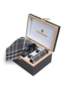 CAZZANO - Men Accessory Tie With Pocket Square & Cufflinks