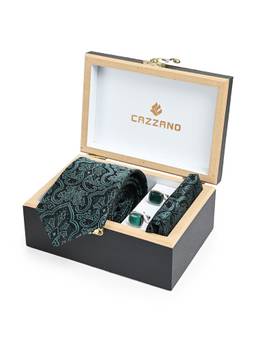 CAZZANO - Men Accessory Tie With Pocket Square & Cufflinks