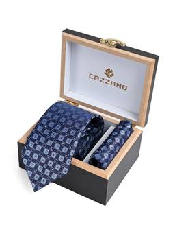 CAZZANO - Men Checked Tie With Pocket Square