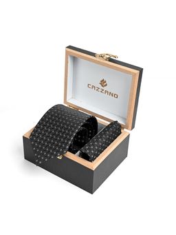 CAZZANO - Men Printed Tie With Pocket Square