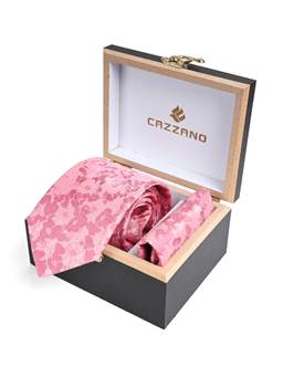 CAZZANO - Men Printed Tie With Pocket Square