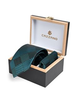 CAZZANO - Men Checked Tie With Pocket Square