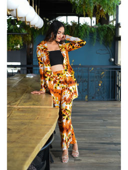 Bee Boldd - Mustard Animal Printed Co-Ord (Set of 2)