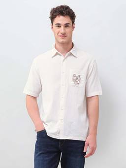 U.S. Polo Assn. Denim Co. - Vertical Striped Seersucker Solid Weave Shirt