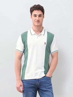 U.S. Polo Assn. Denim Co. - Colourblocked Slim Fit Polo T-Shirt
