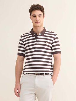 U.S. POLO ASSN. - Horizontal Striped Slim Fit Polo T-Shirt