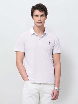 U.S. POLO ASSN. - Geometric Printed Slim Fit Polo T-Shirt