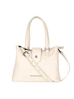 United Colors of Benetton - White Emily Shoulder Bag with Detachable Strap