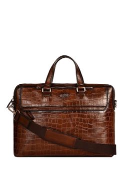 Eske - Unisex Ollie Leather Fits Up to 15 Laptop Bag with Detachable Strap