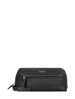 Eske - Unisex Black Elise Vegan Leather Travel Pouch