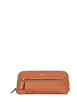 Eske - Unisex Tan Elise Vegan Leather Travel Pouch