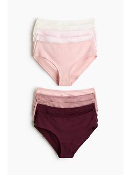 H&M - Women Multi-Color 10-Pack Cotton Hipster Briefs
