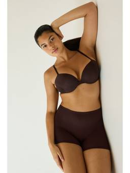 H&M - Women Brown Seamless Microfibre Push-Up Bra