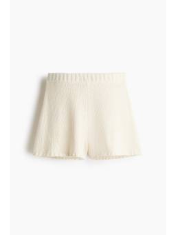 H&M - Women White Knitted Pull-On Shorts