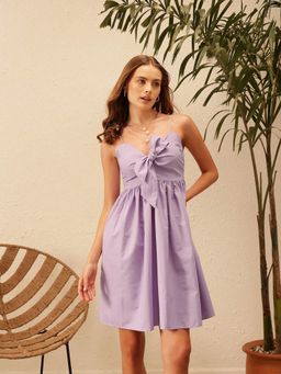 STREET 9 - Lavender Bow Dress