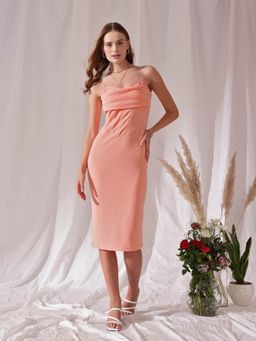 STREET 9 - Peach Bodycon Dress