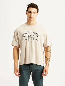 Levi's - Mens Beige Boxy T-shirt