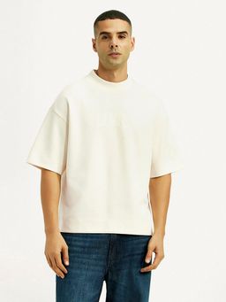 Levi's - Mens Brand Logo Off-White Boxy T-shirt