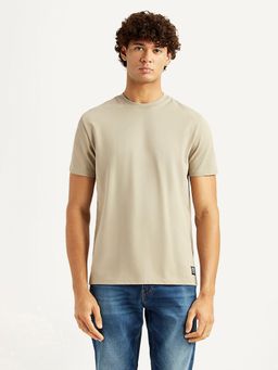 Levi's - Mens Solid Beige Slim Fit T-shirt