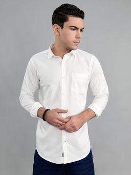 Monte Carlo - Mens Slim Fit Solid Full Sleeve Casual Shirt