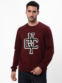 R&B - Burgundy Regular Men Sweatshirt