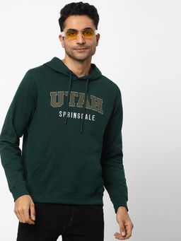 R&B - Graphic Print Regular Men Green Sweatshirt