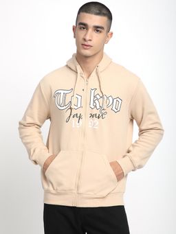 R&B - Beige Regular Men Sweatshirt