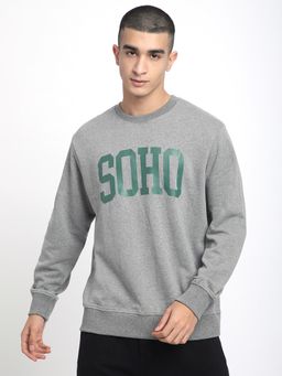 R&B - Grey Regular Men Sweatshirt