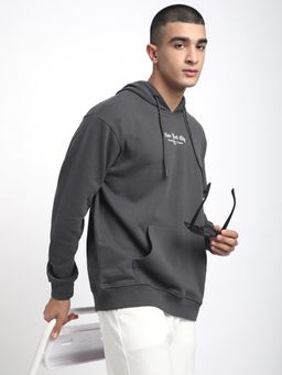 R&B - Grey Regular Men Sweatshirt