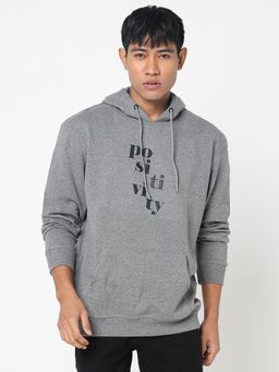 R&B - Grey Regular Men Sweatshirt