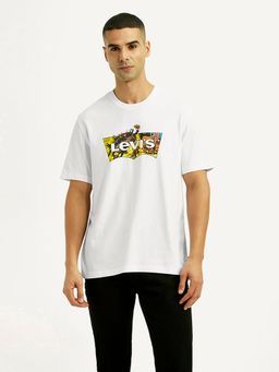 Levi's - Mens Brand Logo White Crew Neck T-shirt