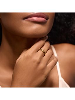Accessorize London - Women's 14K Gold-Plated Star Ring Gold