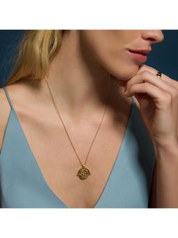 Accessorize London - Women's 14K Gold-Plated Coin Spinner Pendant Necklace