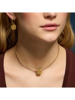 Accessorize London - Women's 14K Gold-Plated Molten Coin Collar Necklace
