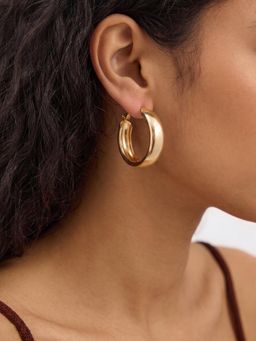 Accessorize London - Women's Chunky Hoop Earrings
