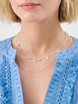 Accessorize London - Women's Textured Disc Layered Necklace