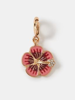Accessorize London - Women's Hibiscus Jewellery Charm