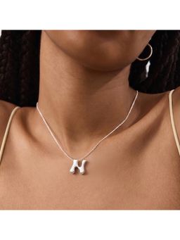 Accessorize London - Women's Bubble Initial (N) Pendant Necklace