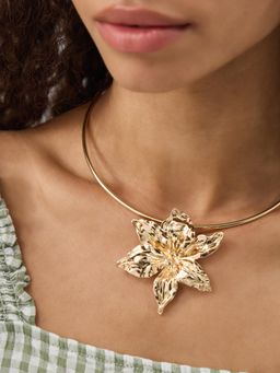 Accessorize London - Women's Statement Flower Collar Necklace