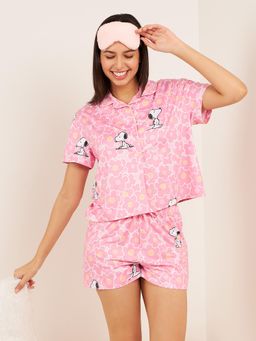 Sweet Dreams - Snoopy Blooms Shirt & Shorts (Set of 2)