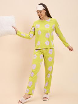 Sweet Dreams - Floral Lime T-Shirt & Pyjama (Set of 2)