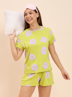 Sweet Dreams - Floral Lime T-Shirt & Shorts (Set of 2)