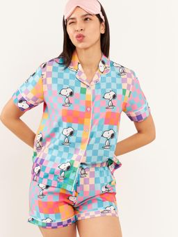 Sweet Dreams - Snoopy Pixels Shirt & Shorts (Set of 2)