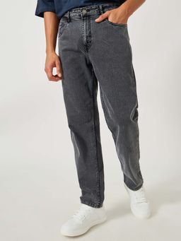 Styli - Men Basic 5 Pocket Regular Fit Grey Jeans