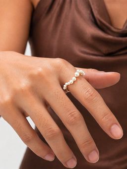 Sorele - Women Anti-Tarnish 18K Gold-Plated Minimal Open Wrap Ring